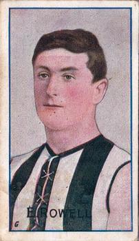 1908-09 Sniders & Abrahams Australian Footballers Victorian League Players (Series D) #NNO Edward Rowell Front